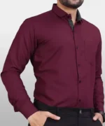 Men Regular Fit Solid Spread Collar Casual Shirt - Image 5