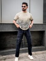 Striped Round Neck T-shirt - Image 4