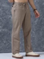 The Lifestyle Co Men Relaxed Fit Linen Trousers - Image 2