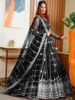 Women Embroidered Regular Pure Cotton Kurta with Trousers & Dupatta - Image 5