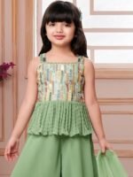 Girls Embellished Tunic with Palazzos