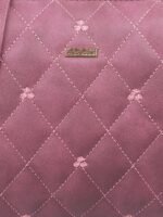 Purple Textured Structured Shoulder Bag with Quilted - Image 5