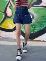 SASSAFRAS Kids Girls Denim Shorts