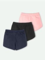 ariel Pack Of 3 Girls Printed Cotton Shorts - Image 5