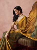 Embroidered Silk Blend Ready to Wear Saree - Image 3