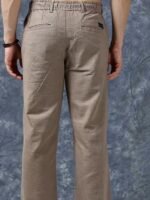 The Lifestyle Co Men Relaxed Fit Linen Trousers - Image 3
